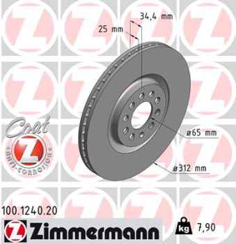 Zimmermann Brake Disc for SEAT IBIZA IV SPORTCOUPE (6J1, 6P5) front