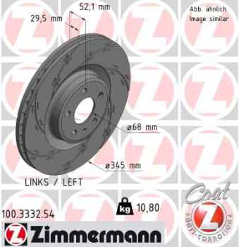Zimmermann Sport Brake Disc for AUDI A5 Cabriolet (8F7) front left
