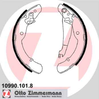 Zimmermann Brake Shoe Set for SKODA OCTAVIA I (1U2) rear