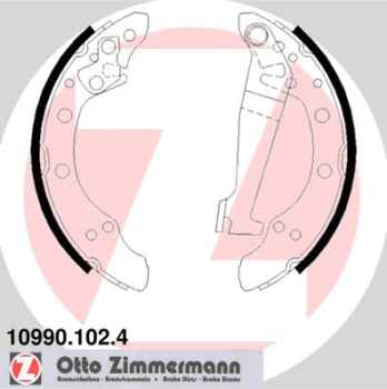 Zimmermann Brake Shoe Set for VW PASSAT (32B) rear