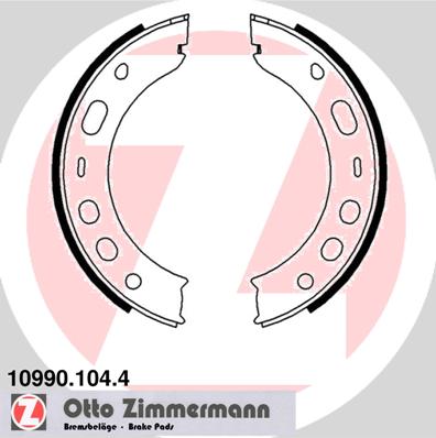 Zimmermann Brake Shoe Set for PORSCHE 911 (996) rear / parking brake
