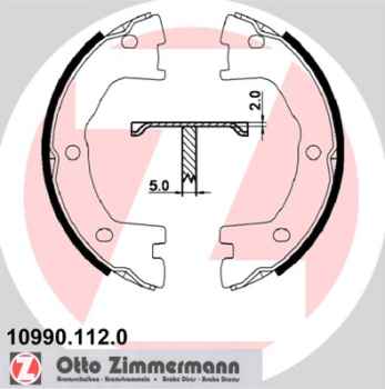 Zimmermann Brake Shoe Set for IVECO DAILY III Pritsche/Fahrgestell rear / parking brake