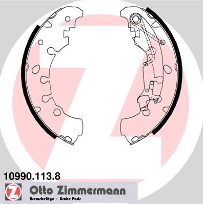 Zimmermann Brake Shoe Set for OPEL ADAM (M13) rear