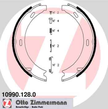 Zimmermann Brake Shoe Set for MERCEDES-BENZ 170 (W170) rear / parking brake