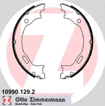Zimmermann Brake Shoe Set for MERCEDES-BENZ M-KLASSE (W163) rear / parking brake