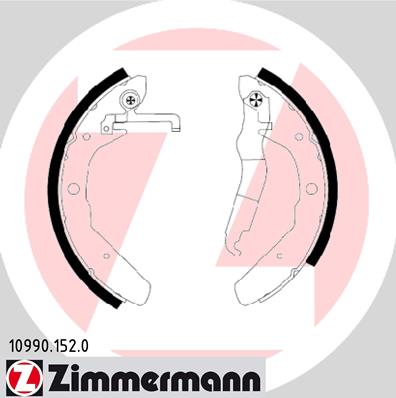 Zimmermann Brake Shoe Set for VW TRANSPORTER T3 Kasten rear