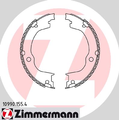 Zimmermann Brake Shoe Set for CHEVROLET CAPTIVA (C100, C140) rear / parking brake