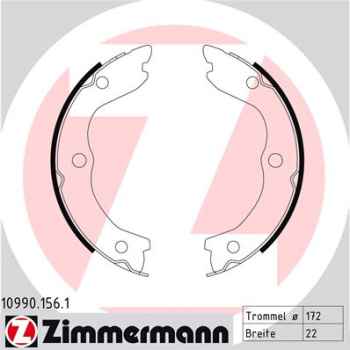 Zimmermann Brake Shoe Set for NISSAN X-TRAIL (T30) rear / parking brake