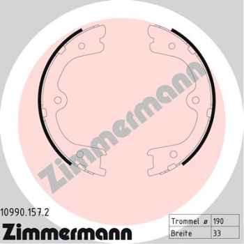 Zimmermann Bremsbackensatz für INFINITI M (Y51) hinten / Feststellbremse