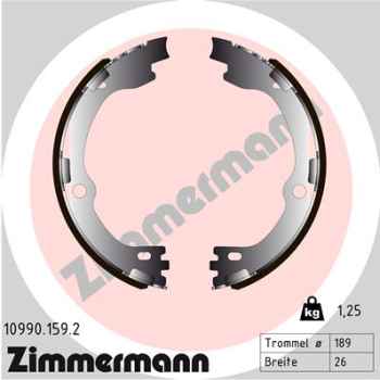 Zimmermann Brake Shoe Set for KIA SORENTO III (UM) rear / parking brake