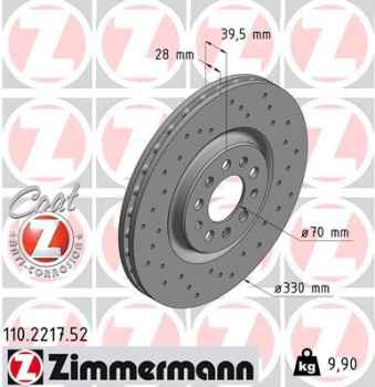 Zimmermann Sport Brake Disc for ALFA ROMEO GIULIETTA (940_) front