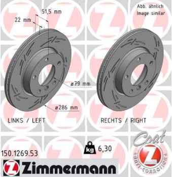 Zimmermann Sport Brake Disc for BMW 3 Coupe (E36) front