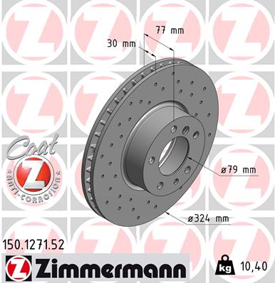 Zimmermann Sport Brake Disc for BMW 7 (E38) front