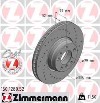 Zimmermann Sport Brake Disc for BMW 7 (E38) front