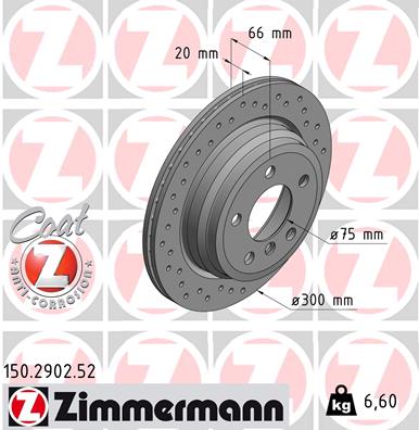 Zimmermann Sport Brake Disc for BMW 4 Cabriolet (F33, F83) rear