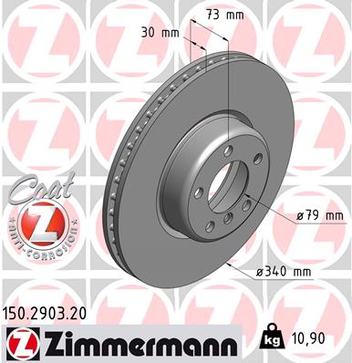 Zimmermann Brake Disc for BMW 1 (F20) front