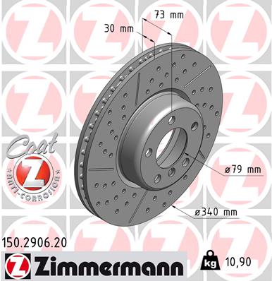 Zimmermann Brake Disc for BMW 3 Touring (F31) front
