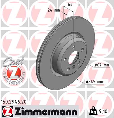 Zimmermann Brake Disc for BMW 7 (G11, G12) rear