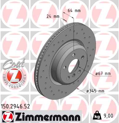 Zimmermann Sport Brake Disc for BMW 7 (G11, G12) rear