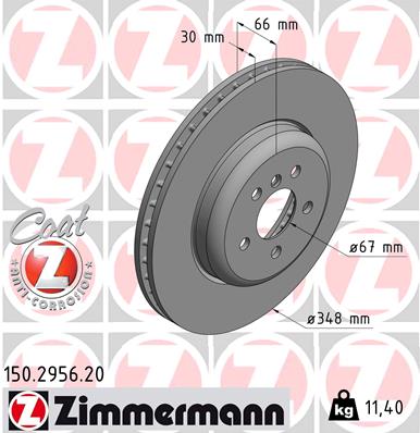 Zimmermann Brake Disc for BMW 5 (G30, F90) front