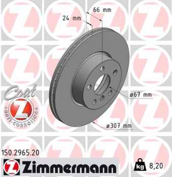 Zimmermann Brake Disc for BMW 3 (G20) front