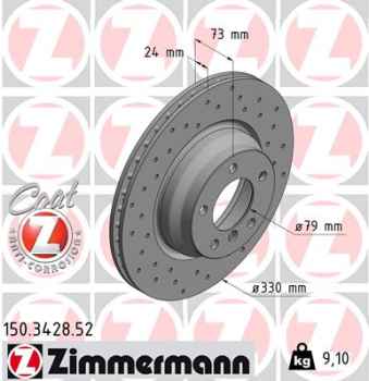 Zimmermann Sport Brake Disc for BMW X1 (E84) front