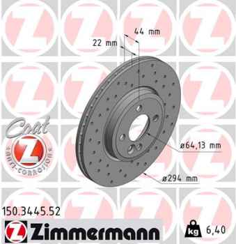 Zimmermann Sport Brake Disc for MINI MINI (R56) front