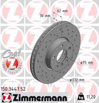 Zimmermann Sport Brake Disc for BMW X6 (E71, E72) front