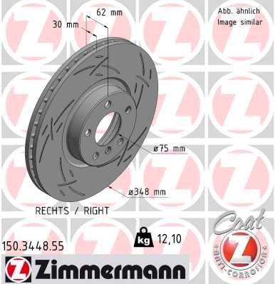 Zimmermann Sport Brake Disc for BMW X5 (F15, F85) front right