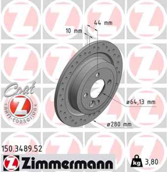 Zimmermann Sport Brake Disc for MINI MINI Roadster (R59) rear