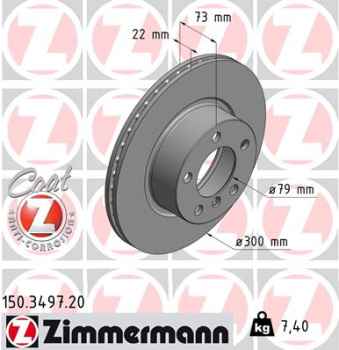 Zimmermann Brake Disc for BMW 4 Gran Coupe (F36) front