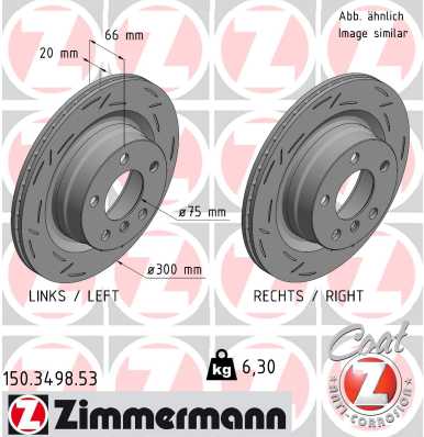 Zimmermann Sport Brake Disc for BMW 2 Coupe (F22, F87) rear