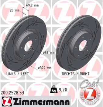 Zimmermann Sport Brake Disc for NISSAN MURANO II (Z51) front