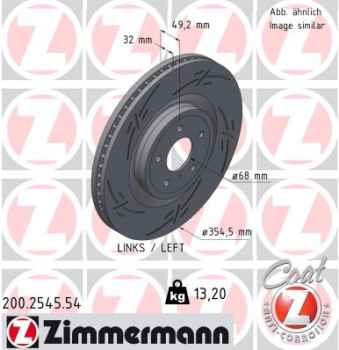 Zimmermann Sport Brake Disc for INFINITI QX70 front left
