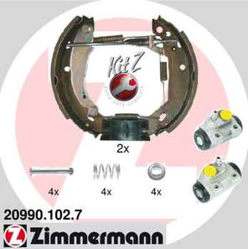 Zimmermann Brake Shoe Kit for RENAULT SUPER 5 (B/C40_) rear