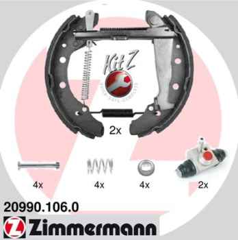 Zimmermann Bremsbacken Kit für SEAT AROSA (6H) hinten