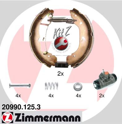 Zimmermann Brake Shoe Kit for FORD TRANSIT Kasten (FA_ _) rear