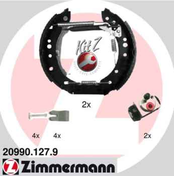 Zimmermann Brake Shoe Kit for SMART FORFOUR (454) rear