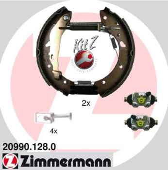Zimmermann Brake Shoe Kit for TOYOTA AVENSIS (_T22_) rear