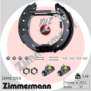Zimmermann Brake Shoe Kit for RENAULT LOGAN I Kombi (KS_) rear