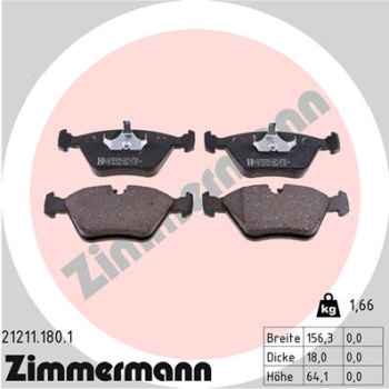 Zimmermann Brake pads for AUDI COUPE (89, 8B) front