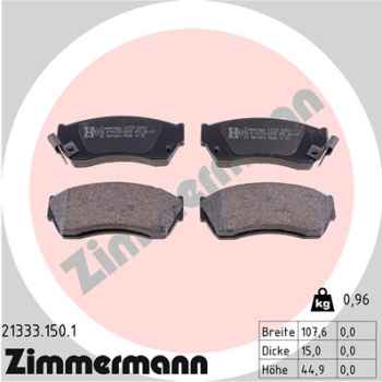 Zimmermann Brake pads for SUZUKI SWIFT II Schrägheck (EA, MA) front