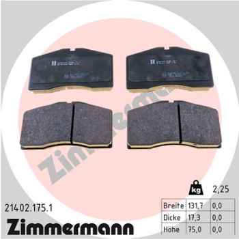 Zimmermann Brake pads for PORSCHE 911 Targa (993) front