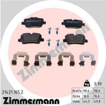 Zimmermann Brake pads for BMW 4 Coupe (G22, G82) rear