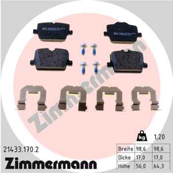 Zimmermann Brake pads for BMW 4 Cabriolet (G23) rear
