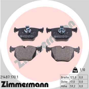 Zimmermann Brake pads for BMW X5 (E53) rear