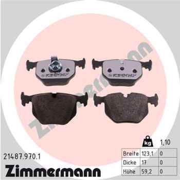 Zimmermann rd:z Brake pads for BMW X5 (E53) rear