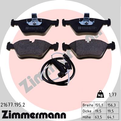 Zimmermann Brake pads for BMW 5 Touring (E39) front