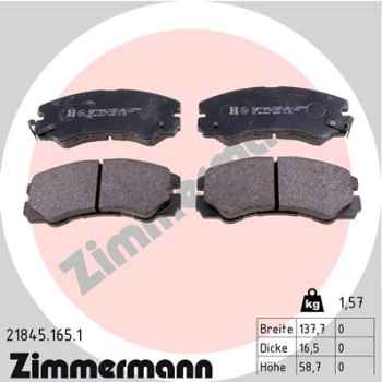 Zimmermann Brake pads for OPEL FRONTERA B (U99) front