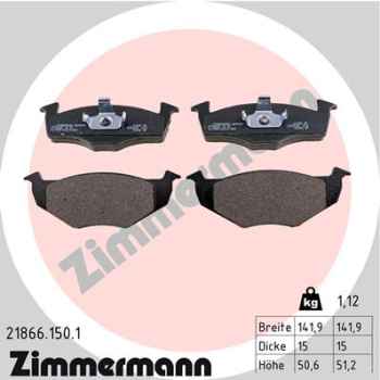 Zimmermann Brake pads for SEAT CORDOBA (6K1, 6K2) front